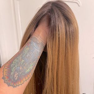Cute long hair wig
